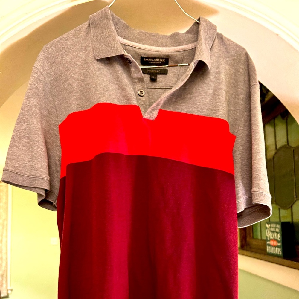Banana Republic Men’s Size Large Polo Brand New NWOT Very Soft Great Shirt!